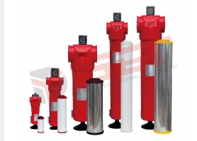 Briefly describe the characteristics of compressed air filters?