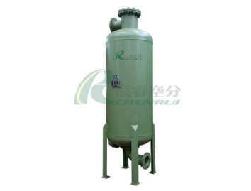 Briefly describe the filtration principle of activated carbon filter